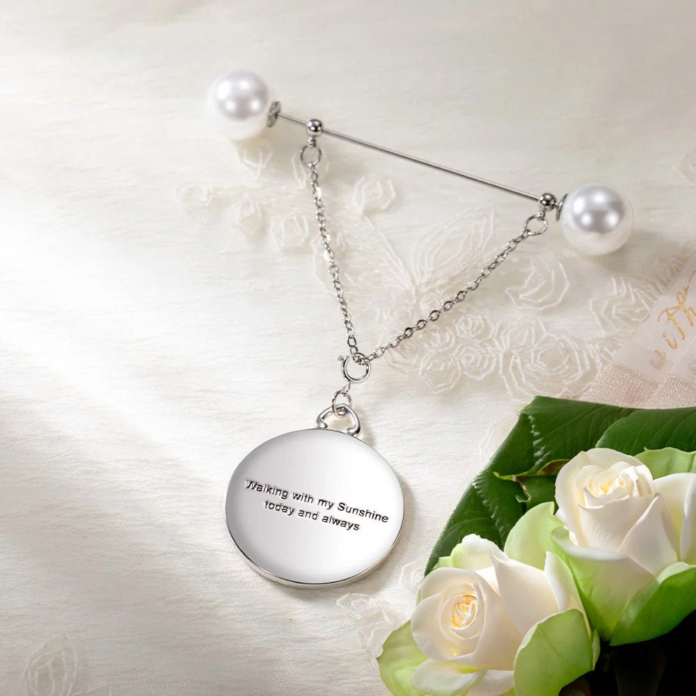 Wedding Bouquet Memorial Charm with Sparkling Accents - United Bracelets