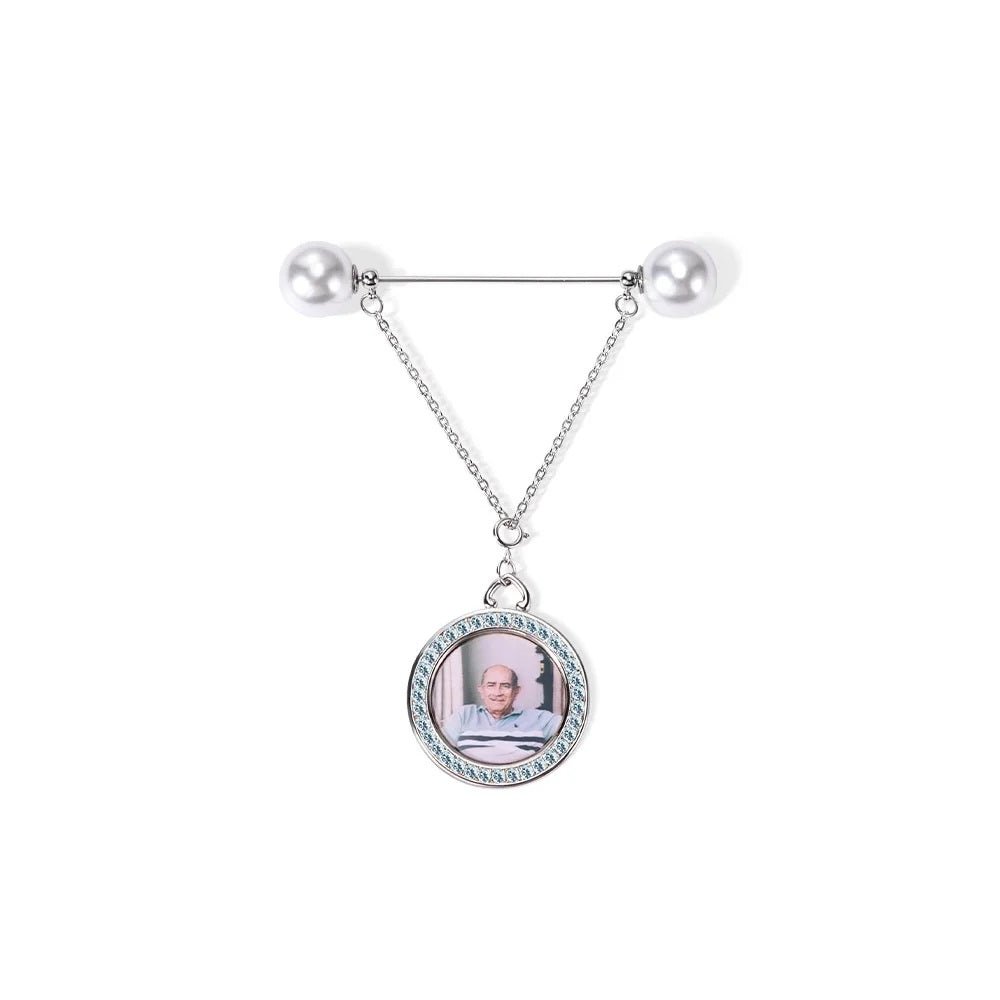 Wedding Bouquet Memorial Charm with Sparkling Accents - United Bracelets