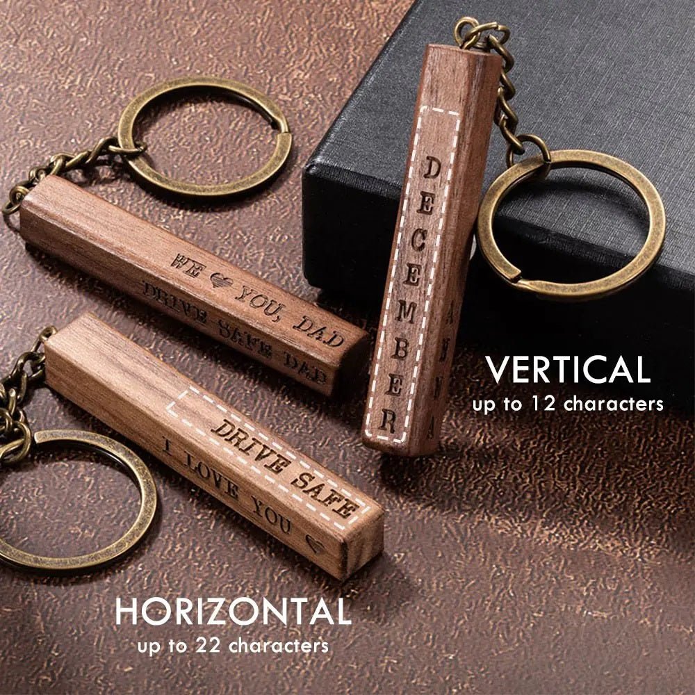 Wooden Bar Keychain - United Bracelets