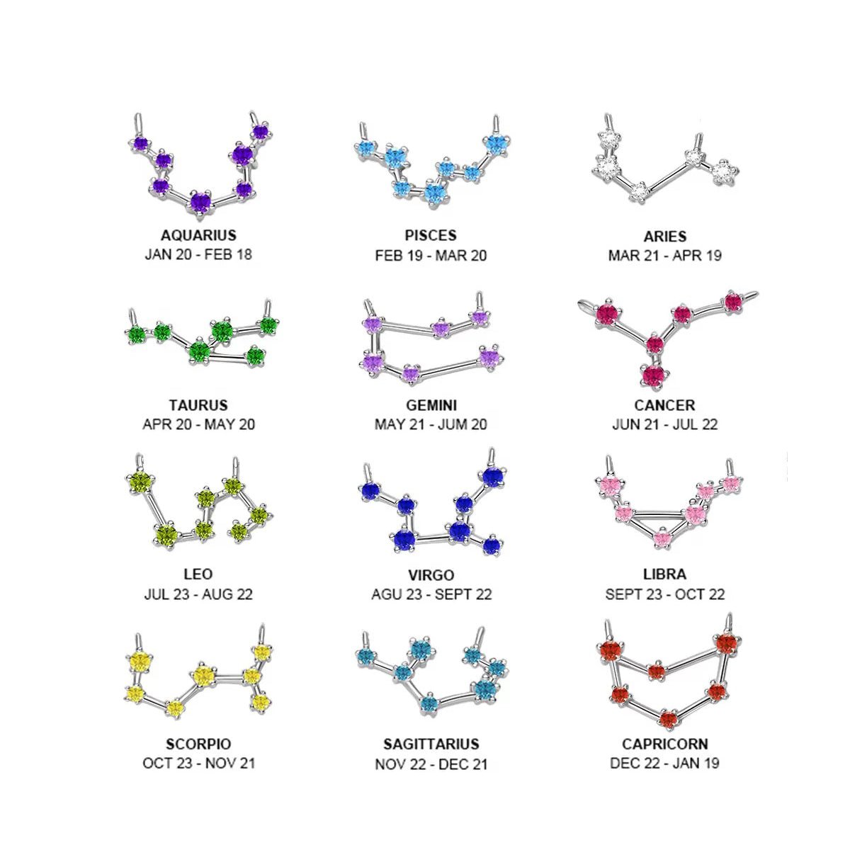 Zodiac Constellation Necklace - United Bracelets